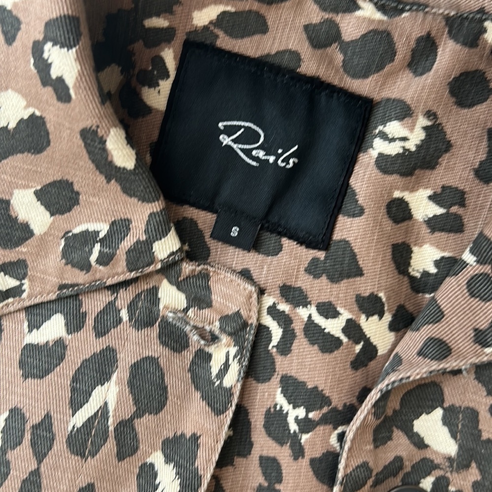 Rails Cropped Steffi Mountain Leopard Animal Prin… - image 6